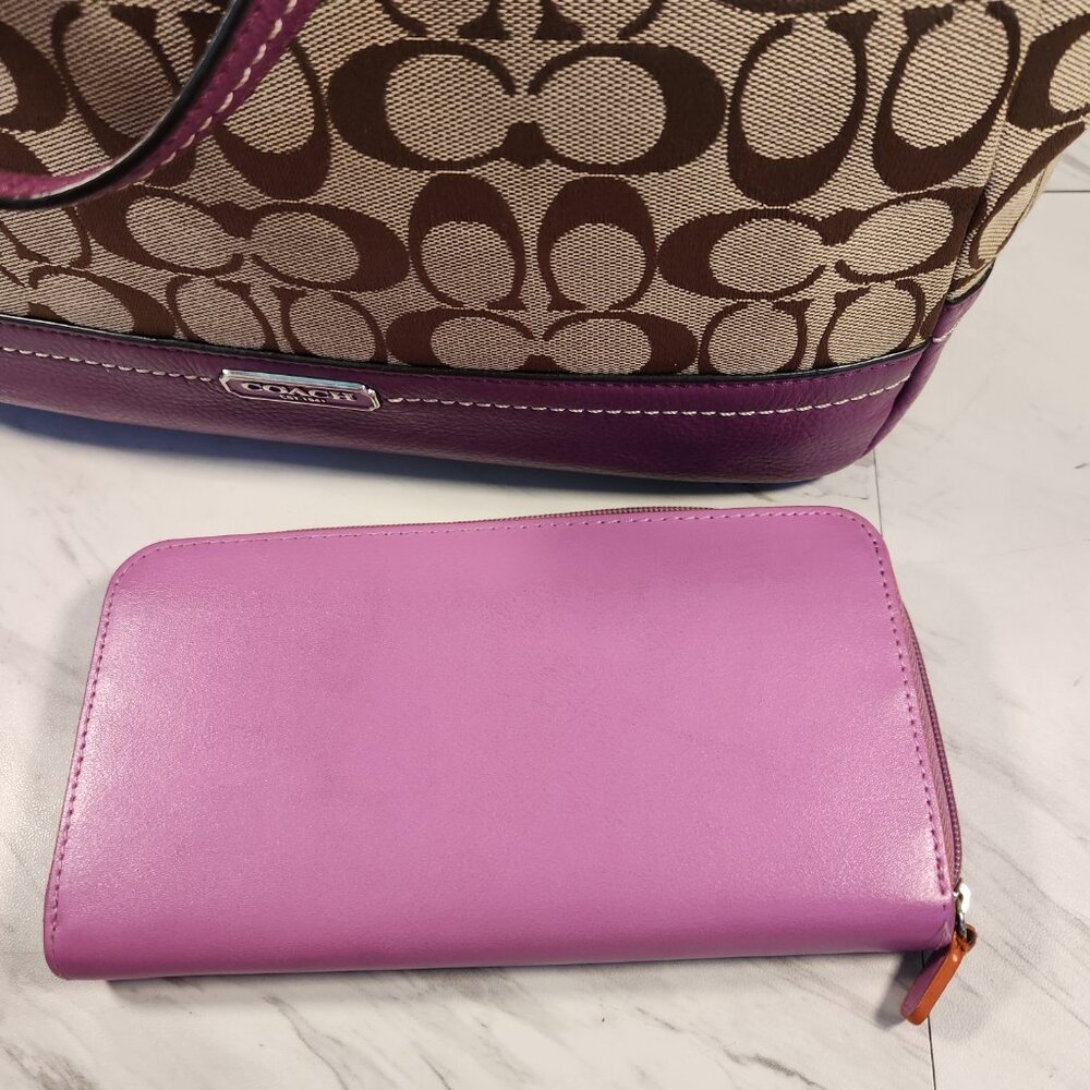 Euc Vintage Coach Park Signature Carrie Tote Bag Purse/Wallet - Picture 13 of 15